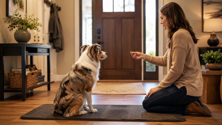 How to Stop Dog Barking at the Door Without Shouting “Quiet”