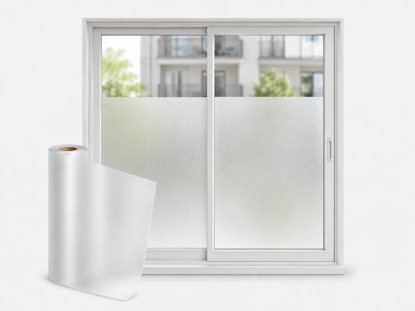 Coavas Frosted Window Film for apartment dog barking