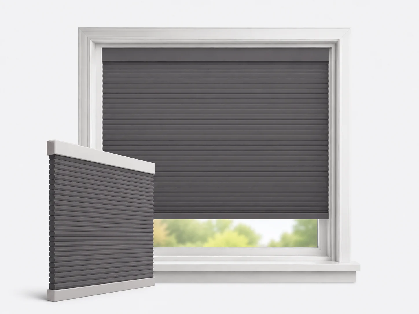 LazBlinds Blackout Cordless No-Drill Blinds for dog barking
