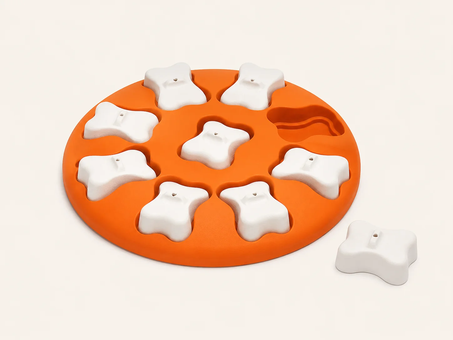 Nina Ottosson Dog Smart level 1 treat puzzle shown on a plain background