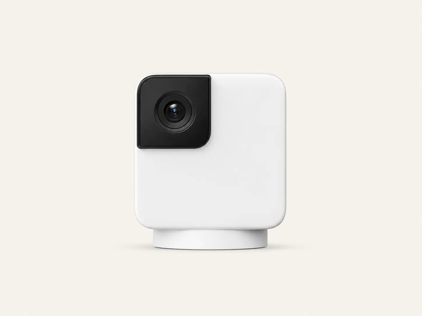 Petcube Cam 360 indoor pet monitoring camera on a shelf
